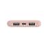 Belkin BoostCharge, USB C Power Bank 10000 mAh w/ 2xUSB-A Ports, 15W, iPhone 17, Air, Pro, Samsung Galaxy S25, iPad, Nintendo Switch 2, Google Pixel 10, etc. - Pink